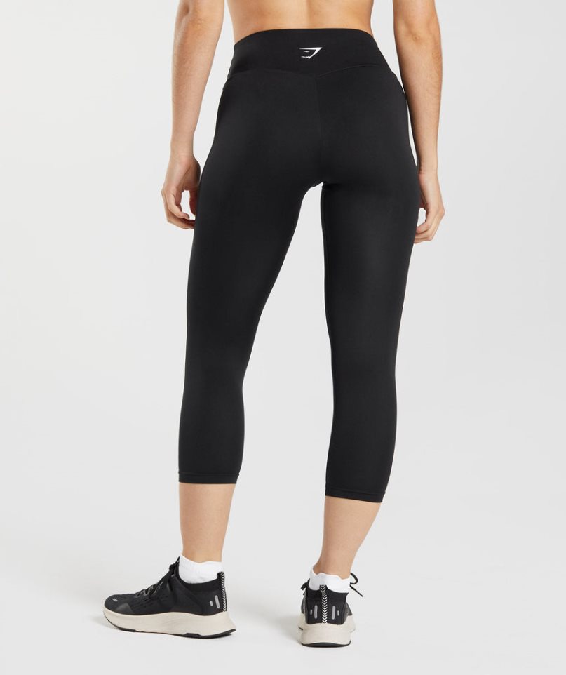 Women's Gymshark Training 7/8 Leggings Black | NZ 5EVYCZ